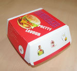 Ecofriendly Kağıt Kutu Ambalajı Hamburger Kağıt Kutu Ambalajı Burger İçin