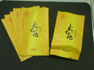 Gravür Baskı Yan Gusset Folyo Çin Çay Paketleme Torbaları 10g 12g