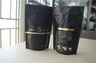 Gaz Alma Vanası / Coffee Bean Paketleme Çantası ile Özel Baskılı Stand Up Kahve Çantası