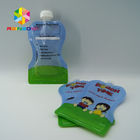 BPA Ücretsiz tekrar kullanılabilir sıkılmış bebek maması torbalar nozul, çift fermuarlı