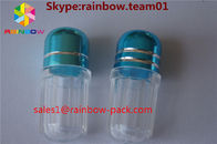 Satılık plastik hap şişeleri kapsül kaplar dick şekilli şişe mavi kapsül kaplar altıgen ve sekizgen şekli