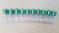 Hap ve kapsül için boş plastik şişe / Erkek geliştirme hapları metal kapaklı kurşun şişe