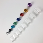 Renkli Plastik Hap Şişeleri Metal Kapağı Kapsül Konteyner Kağıtçılığı El Sanatı ABS Malzemesi