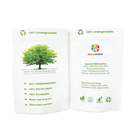 Özel Logo % 100 Biyo-degradasyonlu Kraft Kağıdı Gıda Tozu için Yeniden Kapanabilir Çantalar Yiyebilir Fındıklar Paketleme Boş Slim Çay Torbası