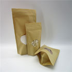 Oval Şekilli Özel Kağıt Torbalar / Pirinç Protein Tozu Paketleme Kılıfı