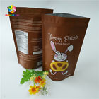Çikolata / Protein Tozu İçin Alüminyum Kilitli Snack Bag Paketleme Gravür Baskı