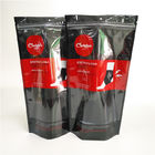 Kilitli Baskılı Plastik Torbalar Temizle Pencere İç Çamaşırı Çorapları İçin Siyah Doy Paketi