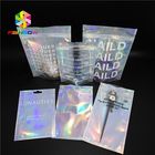 Metalik Etiket Etiket Holografik Folyo Ambalaj Torbaları Yenilebilir Glitter / Pırıltılı İçin Yapışkanlı