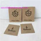 PE Kaplamalı Kilitli Ambalaj Torbaları Kağıt Poşet Kılıfı Kahve / Çay / Aperatif İçin Özelleştirilmiş Boyut Kraft Çantaları