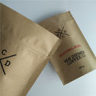 Özelleştirilmiş Kağıt Torba Ambalaj Sebze Tohumları Kilitli Vana Kahve / Çay Için Koku Kanıtı