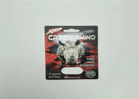 Erkek Cinsel Performans Arttırıcı Haplar Blister Kart Ambalajı Rhino 99 50k 150k 3d Efekt Kartı