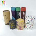 Yuvarlak Kraft Kağıt Kutu Ambalaj Tüpü Gıda Ambalajı İçin Kapaklı CMYK Renkli Push Up