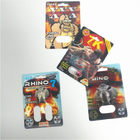 Dayanıklı Erkek Geliştirme Hapları Ambalajı Rhino Serisi 3D Kartlar Kapsül Blister Paketi
