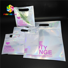 Gravür Baskı Şeffaf Plastik Kozmetik Çantaları Üst Kolu Holografik Folyo İçin Giysi / Eldiven
