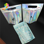 Bikini Konfeksiyon Plastik Kese Ambalaj Hologram 3d Malzeme Fermuarlı Çanta Stand Up