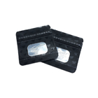 Mat Siyah Yüzey Plastik Torbalar Paketleme Noktası UV Şeffaf Clear Ön Pencere