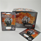 Rhino Serisi 3D Blister Kart Ambalajı Rhino 9K / 7/12 Erkek Geliştirme Hapı Kapsülü İçin