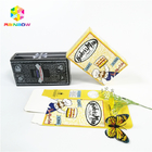 Parlak parlak sıcak damgalama OEM marka logosu baskılı kağıt kutusu hediye kozmetik kirpik ambalaj kartı kutuları