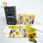 Parlak parlak sıcak damgalama OEM marka logosu baskılı kağıt kutusu hediye kozmetik kirpik ambalaj kartı kutuları