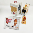 Özelleştirilmiş Logo Baskılı Kağıt kutusu Grabba Yaprağı için Grabba Yaprak Kraft Kağıt Kutuları