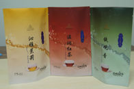 Fermuar / Gözyaşı Çentik Çay Poşetleri Paketleme Renkli Parlak Kaplama Stand Up