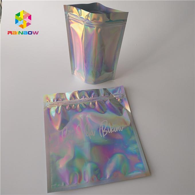 Kozmetik Ambalaj için Özelleştirilmiş Muhteşem Hologram Lazer Kilitli Çanta