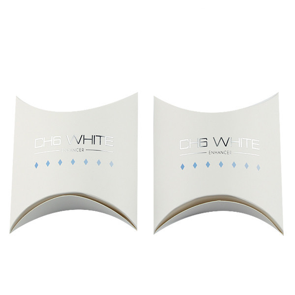 Mat Logo ile Mat Beyaz Yastık Kutusu Saç Uzatma Kağıt Kutusu, Özel Hizmet Verilir