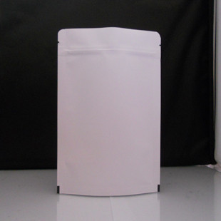 Tahıl / Kahve Paketleme Özelleştirilmiş Kağıt Torbalar Açılıp Kapanabilir Beyaz