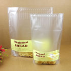 Doypack ekmekler için özel plastik selofan torbaları / atıştırmalık gıda ambalajları