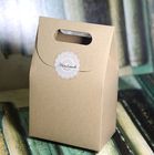 Hediye Paketleme İçin Düz Kahverengi Kraft Kağıt Kutu, Özel Baskı