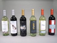 Baskılı Kırmızı Wime Etiket / Şarap Şişesi Shrink Sleeve Etiketleri Kendinden Yapışkanlı