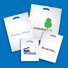 Beyaz Saplı Çanta Alışveriş, Özel Logo PE Plastik Torbalar Paketleme