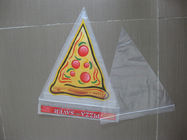 Plastik Pizza Tasarruf Çantası Üçgen Şekli Çantası, Düz / Temizle Kavrama Contası