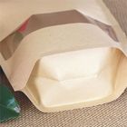 Snack Foods için özelleştirilmiş Kağıt Torbalar, Pencereli Patlamış Mısır İçin Kraft Kağıt Torba