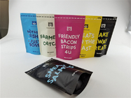 Yeniden Kullanılabilir Renkli Biyo Kraft Kağıt Özel Baskılı Çanta Evcil Hayvan Maması Stand Up Kılıfı