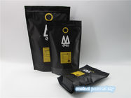 Özel baskılı mat siyah kahve çanta paketleme çantası / poşet