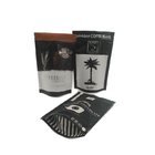 Kahve Çay Paketleme Beyaz Buzlu Kilitli Çanta Logonuzla Koku Geçirmez