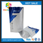 Özelleştirilmiş logo Baskılı aliminum folyo stand up zip kilit çantalar protein tozu ambalaj 1 kg
