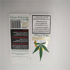 Hotstamped Beyaz Özelleştirilmiş CBD Yapraklar Kağıt Torbalar, Tütün CBD Yapraklar Için Kraft Kağıt Ambalaj