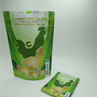 Yeniden Kapanabilir Plastik Torbalar Paketleme, Hayvan Desteği için Fermuarlı Pet Gıda Torbası