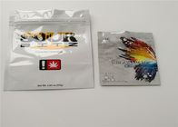 THC Yeniden Kapatılabilir Bitkisel Tütsü Ambalajı, Hap Ambalajı İçin Plastik Fermuar Çantaları