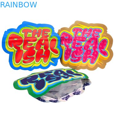 3.5g 7g 14g Ziplock Mylar Torbası Yemek Yemekli Çocuklara Karşı Alüminyum Folyo Kurabiye için Sakız