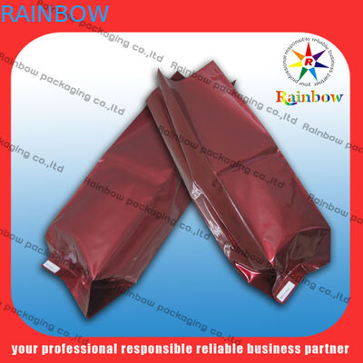 Parlak baskı ile özelleştirilmiş yan köşebent çay poşetleri paketleme