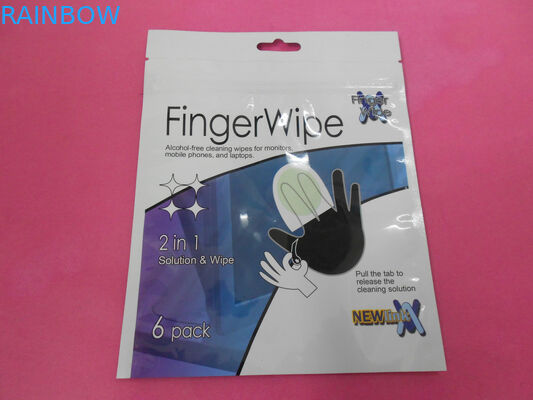 Yüz Dokusu İçin Asın Deliği ile Sızdırmaz PET / AL / PE Kozmetik Ambalaj Çantası