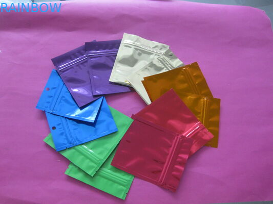 Düz Kilitli Mylar Gıda Snack Çanta Ambalaj Gözyaşı Çentik ile