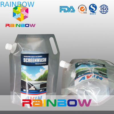 3L Su geçirmez Şeffaf veya Baskı Stand up Bacalı Kılıfı Sıvı şişe Çantası