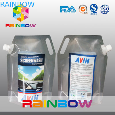 3L Su geçirmez Şeffaf veya Baskı Stand up Bacalı Kılıfı Sıvı şişe Çantası