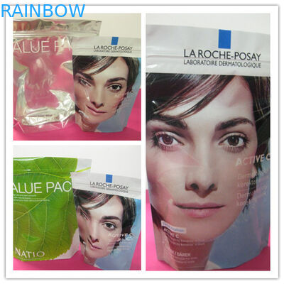 130mic PET / AL / NY / PE Comstic için Alt Kıskaçlı Çanta