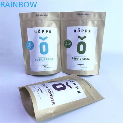 Özel Pirnted Biyobozunur Torbalar Çevre Dostu Çantalar Kraft Kağıt PLA Torbaları