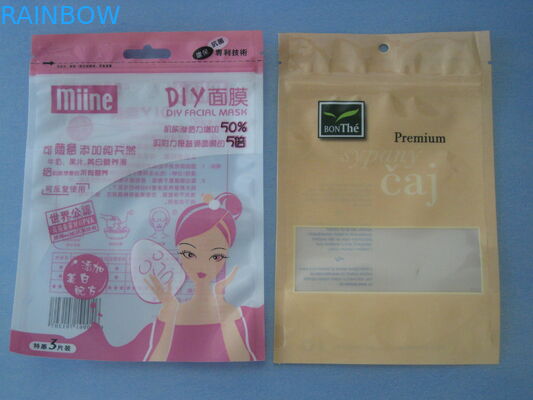 Zip Folyo ile Alüminyum Folyo Kozmetik Ambalaj Çanta BPA Ücretsiz